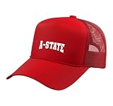 Arkansas State A-State Red Wolves ASTATE86 Trucker Hat with Adjustable Mesh Back, Red