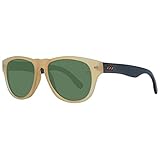 Custodia protettiva inclusa Ermenegildo Zegna Unisex-Erwachsene ZC0019 64N 53 Sonnenbrille, Beige (Corno Colorato/Verde)