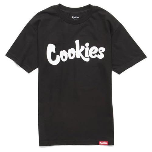 COOKIES Original Mint TEE Men’s T-Shirt - Soft & Comfortable Everyday Wear Casual Tee for Men - Black/White - X-Large