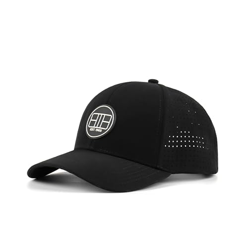 Flight Level Pickleball Hat Baseball Cap Quick Dry for Men and Women (US Alpha Medium Large Black)