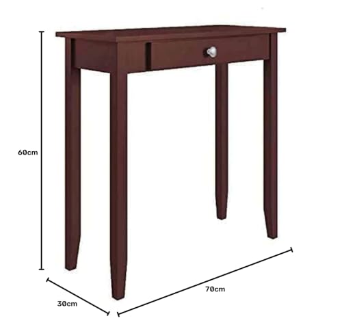 Image of Sheesham Wood Console Table || Wood Study Table for Living Room, Study Room || (Walnut-Finish, 32x18x27 Inch)