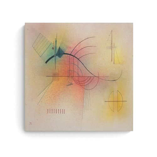 Poster Wassily Kandinsky NgAnoh Line imprimé sur toile 70x70 cm pour décoration murale chambre