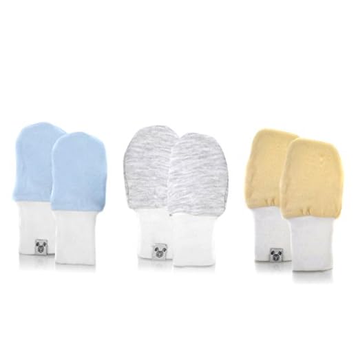 Crummy Bunny Baby Mittens - Fits Babies Ages 6 to 12 Months, Blue, Grey and White, Oversized, Pack of 3