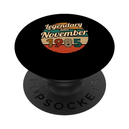 Legendario desde noviembre de 1985 38 cumpleaños Hombres PopSockets PopGrip Intercambiable