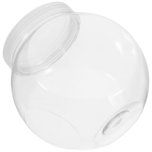 Contenedores reutilizables de plástico blanco redondos con tapa 3 uds 2