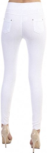 ToBeInStyle Women's Seagull Waist Skinny Ponte Leggings2