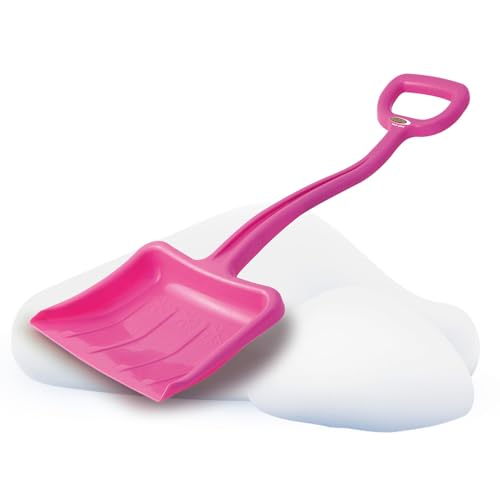 Snow Play Schneeschaufel Tally 70 cm - schlagzäher Kunststoff, Kunststoffstiel mit handlichem D-Griff, Verstärkungsrippen im Schaufelblatt für maximale Festigkeit