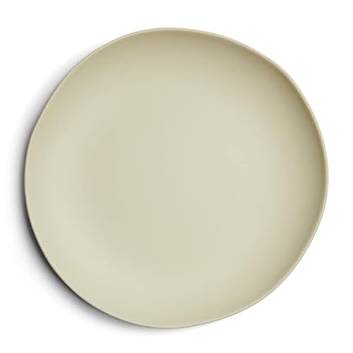 Riviera Maison Essteller matt Geschirr, Tischdekoration für Esszimmer, Küche - 1 Stück - Marseille Dinner Plate - Weiß - Keramik - (ØxH) 27x2.5
