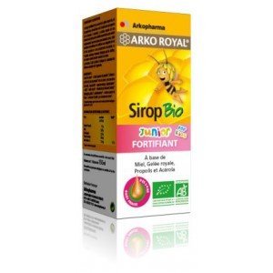 Arkopharma Arko Royal Produits de la Ruche Sirop Fortifiant Gelée Royale/Propolis/Acérola Bio pour Enfants Dès 3 Ans 140 ml by Arkopharma