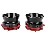 FAUOSWUK Profesjonalne Adaptery Piasty 10" NAB z Polerowanego Aluminium do Magnetofonów Studer do, 2 szt. (Czarny)