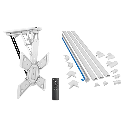 Support de Plafond motorisé Pliable MyWall HL40MWL et Goulottes D-Line 3015KIT001