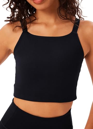 Girlfriend Collective Women's Mia Sports Bra, Black, XXL