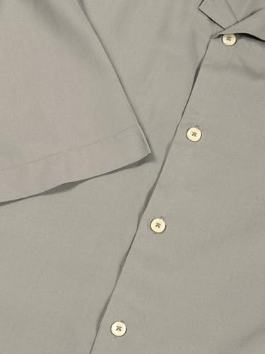 Image of Thomas Scott Men Half Sleeves Camp Collar Oversize Fit Solid Casual Shirt