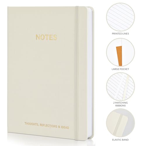 ZICOTO-Aesthetic-Thick-Notebook-Journal-For-Women-7-x-10-Modern-Linen-Hardcover-Note-Book-With-300-Lined-Pages-Perfect-For-Writing-And-Staying-Organized-at-Work-or-School