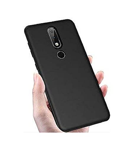Image of Mobile Back Cover Case for Nokia 4.2 (Silicone Case|CameraProtection|Black SC1510)