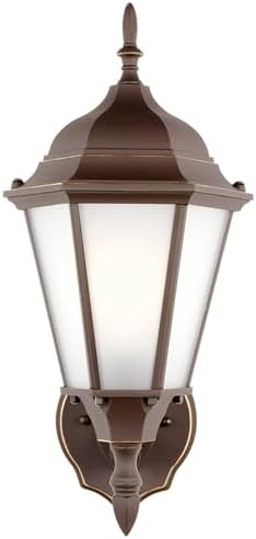 Generation Lighting 1-Light Bakersville Traditional Outdoor Wall Lamp Antique Bronze 89941EN3-71, Lovely Wall Lamp for Outdoor Decor, Wall Light Fixture Uses Standard or LED Light Bulb