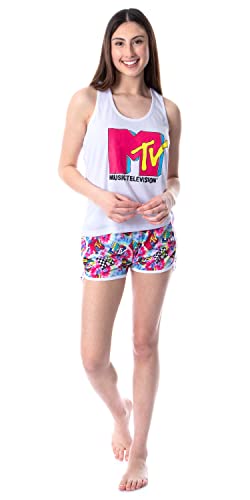 MTV pyjama avec logo vintage authentique et coton doux léger