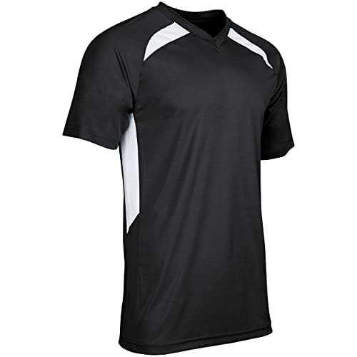 Maillot de baseball XS noir et blanc à carreaux Champro BS36YBWXS