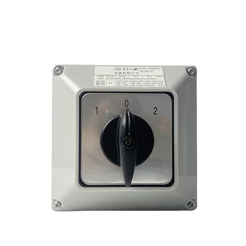 Interruptor de leva LW26-63A unipolar de 690V giratorio con caja 3