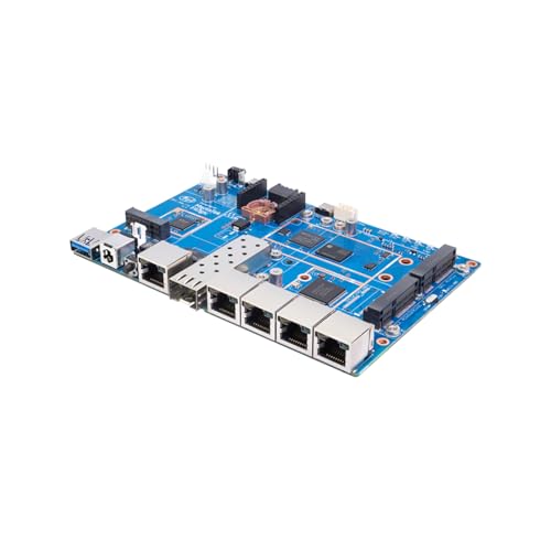 Image of Banana Pi BPI-R4 Lite WiFi 7 Router Dev Board Kit OpenWRT - MediaTek MT7987A SoC - 2GB DDR4 RAM 8GB eMMC, 1x 2.5G SFP RJ45 WAN, 4x GbE Gigabit Ethernet for NAS Smart Home Gateway (2GB, Bundle2)