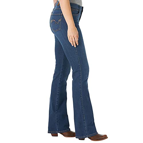 Wrangler Womens Aura Instantly Slimming Mid Rise Boot Cut Jean - Image 4