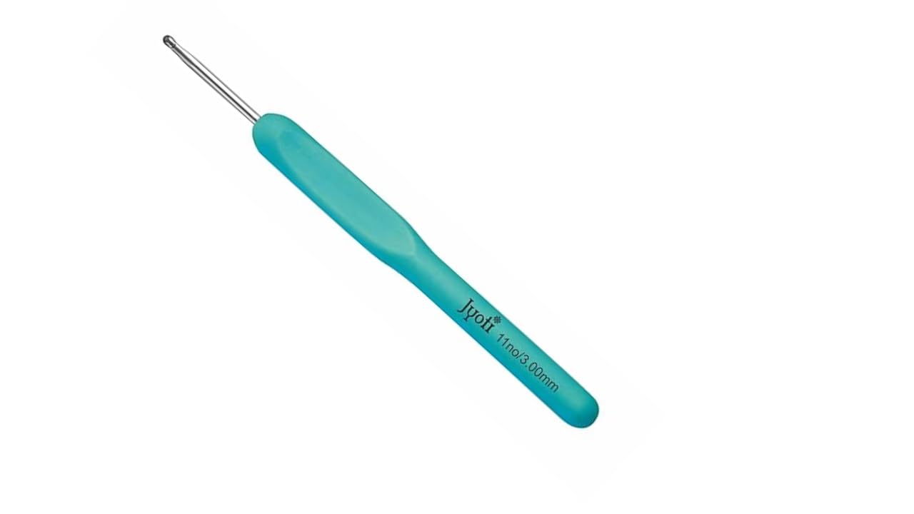 Aarnav Girls 3Mm Crochet Hooks Crochet Knitting, Ergonomic Soft Handles Crochet Hooks For Arthritic Hands, Light And Comfortable Crochet Tool,Crochet Tool For Knitting Suitable For Beginners 2Mm To 6Mm (1 X )