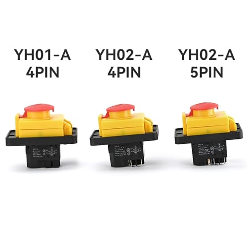 Interrupteur électromagnétique YH02-A protection bouton poussoir machine-outil - 5