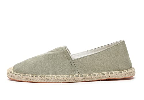 Image of Mintzice Men's Solid Comfortable Slip on Canvas Espadrilles Flat