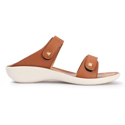Image of LENSBURY Women Stylish Sandals Heel Flats Slip on Slippers I Stylish and Casual I Comfortable & Lightweight I LBFL52