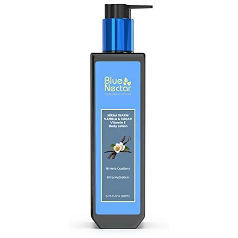 Blue Nectar Shea Butter Warm Vanilla and Sugar Body lotion Cream with Vitamin E for ultra hydration (12 Herbs, 200 ml) Cover