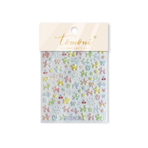 Image of Dog Nail Sticker for Nails Art Colorful Nail Decals 5D Embossed Cute Balloon Self Adhesive Nails Art Stickers for Women Girls Kid Manicure DIY Decoration Supply Accessories
