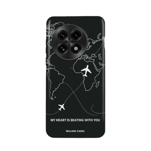 Image of MILLION CASES Back Cover Case for OnePlus 12 Scratch Resistant Anti-Slip Polycarbonate Shockproof Protective Durable Connected Skies Crystal Case for Men & Boys(Midnight Black)