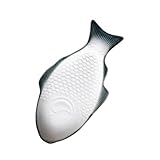 🐟🍣🍤🍙【Plateaux d'apéritifs】 assiette en céramique en forme de poisson, plateau de service d'apéritif, plateau créatif de rangement de collations, plateau de rangement pour les restaurants à domicile. il impressionnera profondément vos invités avec une beauté visuelle simple. Chaque plat de service est fabriqué avec un matériau céramique épais et très durable pour éviter qu'ils ne se fissurent ne se cassent.