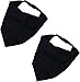 Calsgkspray 2Pcs Black Hair Scarf Headband Elastic Hair Bandanas Scarf Headband Boho Triangle Non Slip Scarves for Teen Girls Caps