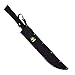 Z Hunter ZB-124RD Fantasy Fixed Blade Knife, Red/Black Blade, Red Cord-Wrapped Handle, 25-Inch Overall