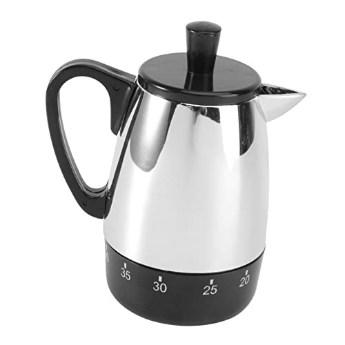 Yardenfun Timer Wind Up Kettle Pattern 60 Min Mechanical Kitchen Timer Cute Manual Reminder for Time Management by Yardenfun - Used condition - US$9.23