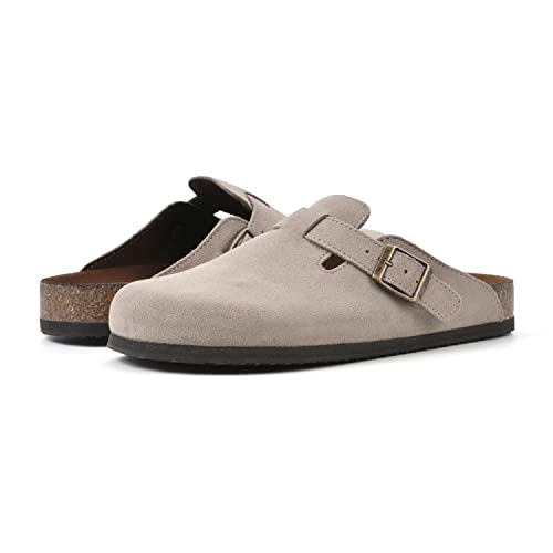 White Mountain Women's Bari Footbed Sandal, Taupe/Suede, 8 M #TOP1