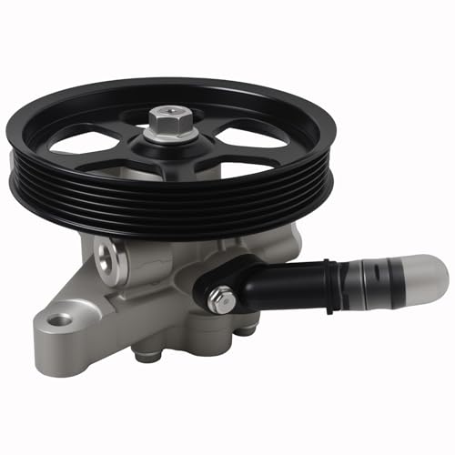TUCAREST Power Steering Pump w/ Pulley for 2004-2008 Acura TL & 2005-2008 Honda Pilot