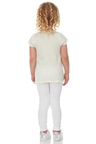 Cudlie 5-Pack Toddler/Baby Girl Short Sleeve Tops - Premium Quality Shirt Tops for Lightweight Comfort and Style.4