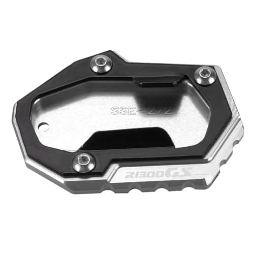 Motorrad Sturzschutz Motorrad Seitenständer Vergrößern Pad Platte Ständer Vergrößerer For BMW R1300GS/R1300GS Adventure/R1300GS Trophy 23-25 Gehäuseschutz Zubehör(Silver-C3)