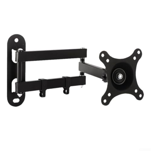 Support mural pour écran TV 19-27 pouces inclinable et pivotant noir max 15kg
