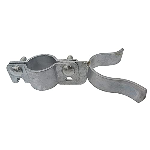 Zuiwan 1Pcs 1-3/8" X 1-7/8" Wall Mount Galvanized Chain Link Fence Gate Fork Latch With Padlock Hole For Fence, Kennel Or Other Kinds Gate Latch #TOP4