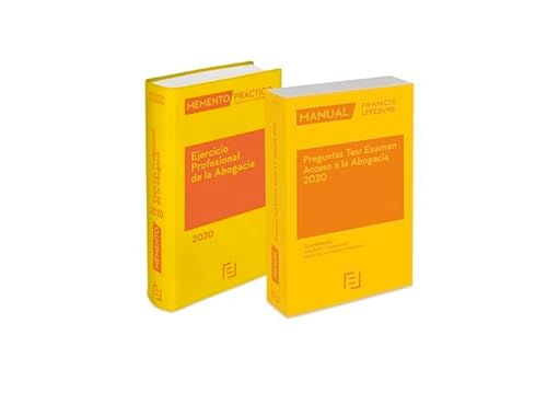 Pack Memento Ejercicio Profesional de la Abogacía 2020 + Manual Preguntas Test Examen Acceso a la Abogacía 2020