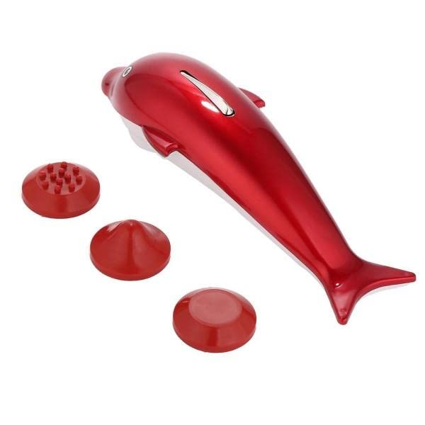 Craftz Brand Handheld Body Massager for Agony Stress Pain (8 Inch) | Vibration, Magnetic, Red & White Color