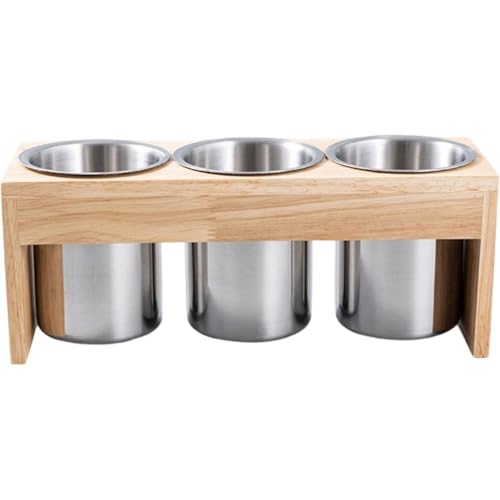 HiyyFloy Porta Cubiertos, Organizador De Utensilios De Acero Inoxidable con Base De Madera, Ideal para Cucharas, Cuchillos Y Tenedores, Ideal para Mesas De Cocina, Armarios Y Despensas.