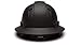 Pyramex Ridgeline Full Brim Hard Hat 4 Point Ratchet Vented Matte Black Graphite Pattern