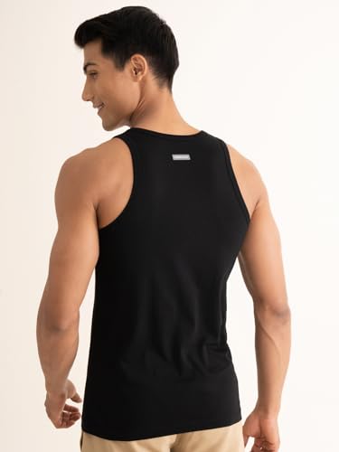 DAMENSCH Neo-Cotton Round Neck Vest for Man, Anti-Bacterial, Shape Retaining Vest, 100% Cotton Banyan for Men, Buttery Soft Inner Baniyan