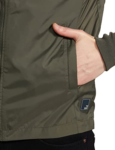 Image of Spykar Men's Nylon Standard Length Solid A-Line Coat