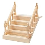 Matériau : le modèle d'échelle miniature en bois pour maison de poupée est en bois. Vous pouvez le peindre selon vos préférences. Cette échelle miniature en bois peut être pliée pour économiser de l'espace et ajouter une touche réaliste à vos accessoires de maison de poupée.