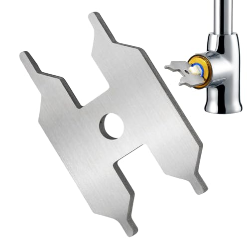 Generic - Faucet Cartridge Removal Tool - Key for Cartridge Cover, Stainless Steel Extractor Wrench | Sink Tap Puller Valve Tool, Plumbing Maintenance Kit for Bathroom, Shower, Kitchen Mixer Repairs